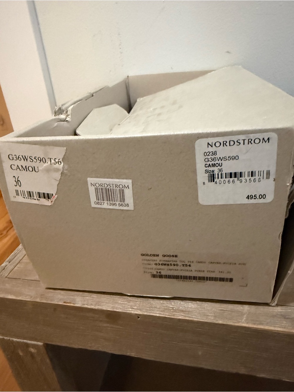 Golden Goose Camou Beige/Tan Sneaker Box - Picture 2 of 2